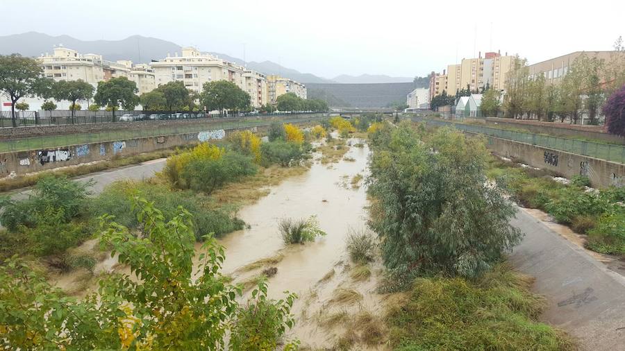 Río Guadalmedina, en Málaga capital.