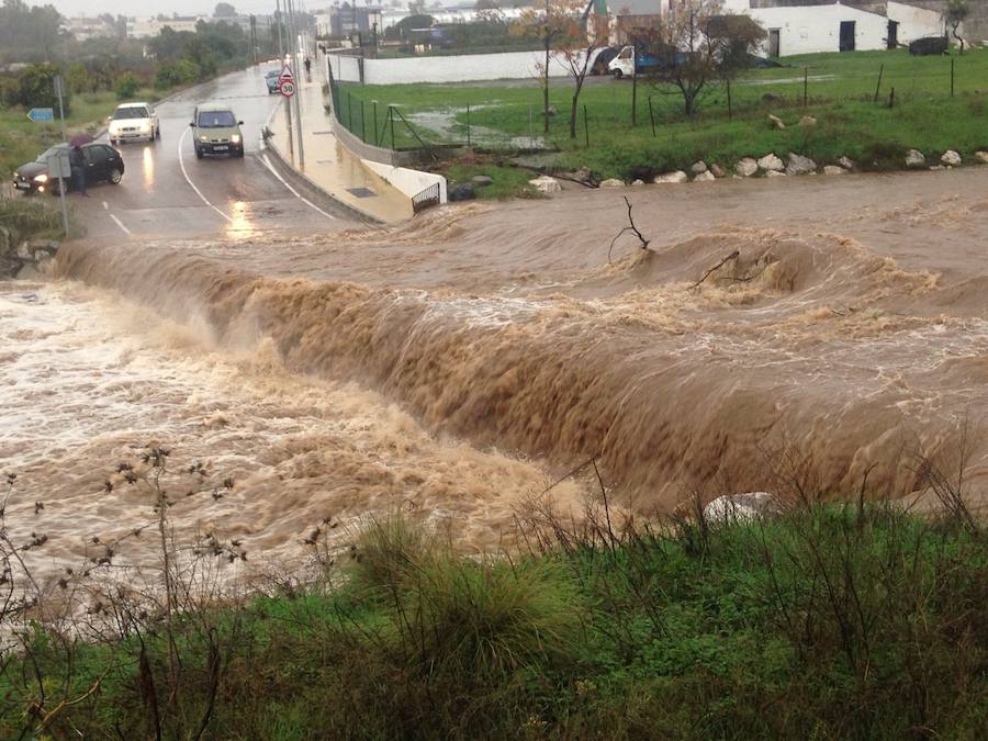 Marbella, uno de los puntos más afectados por la tromba de agua