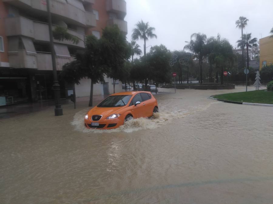 Carreteras intransitables en Estepona