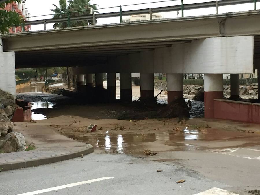 Las inundaciones, en Fuengirola