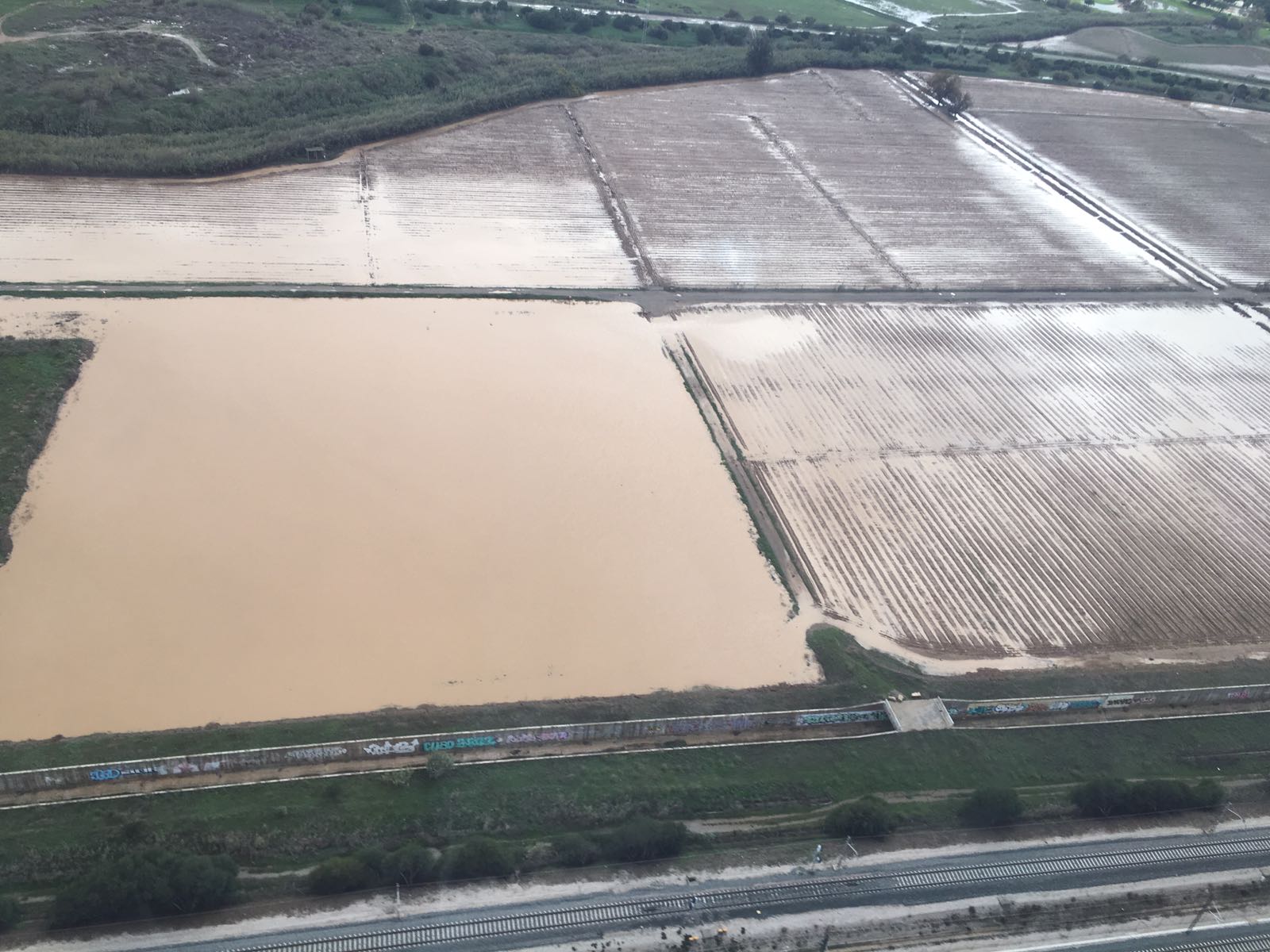 Fotos de la provincia de Málaga desde el aire el día después de la tromba