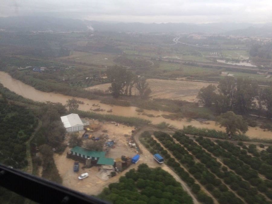 Fotos de la provincia de Málaga desde el aire el día después de la tromba