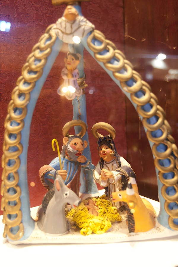 Exposición de belenes de miniatura de la colección de Luis Merino