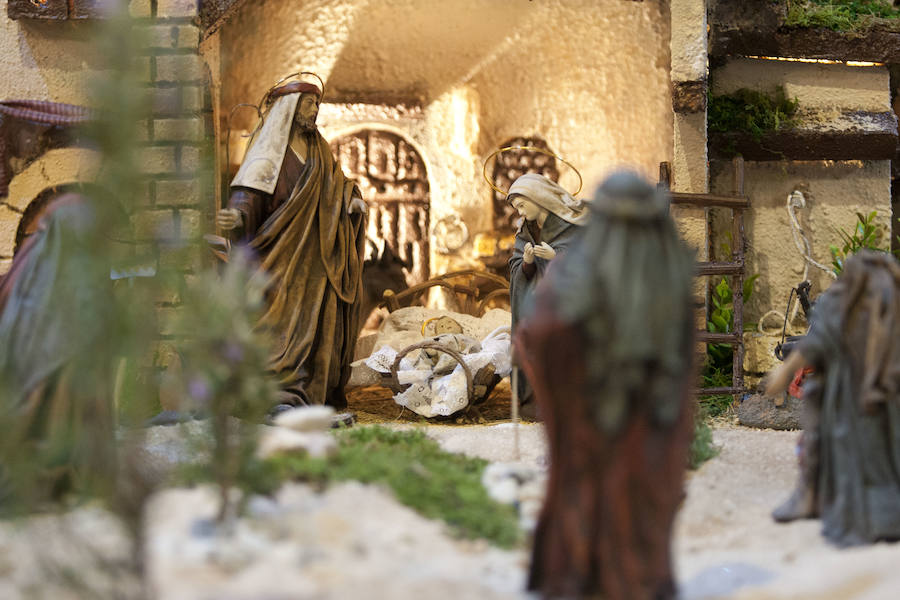 Exposición de belenes de miniatura de la colección de Luis Merino