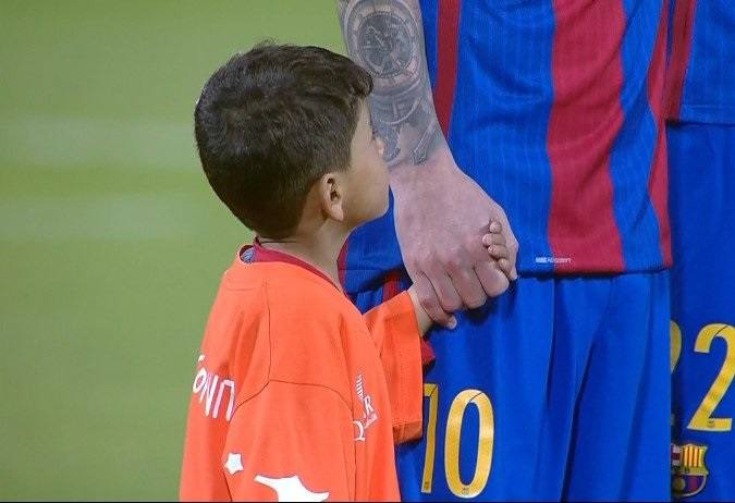 El encuentro de Messi y Murtaza, en imágenes