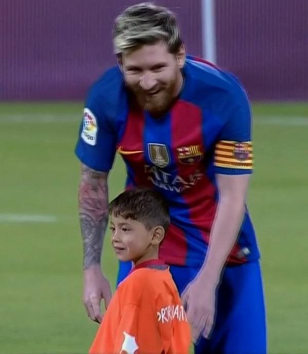 El encuentro de Messi y Murtaza, en imágenes