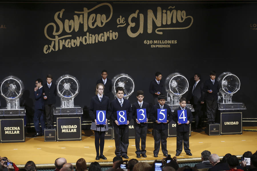 08354, el primer premio de &#039;El Niño&#039; cae íntegro en Valencia