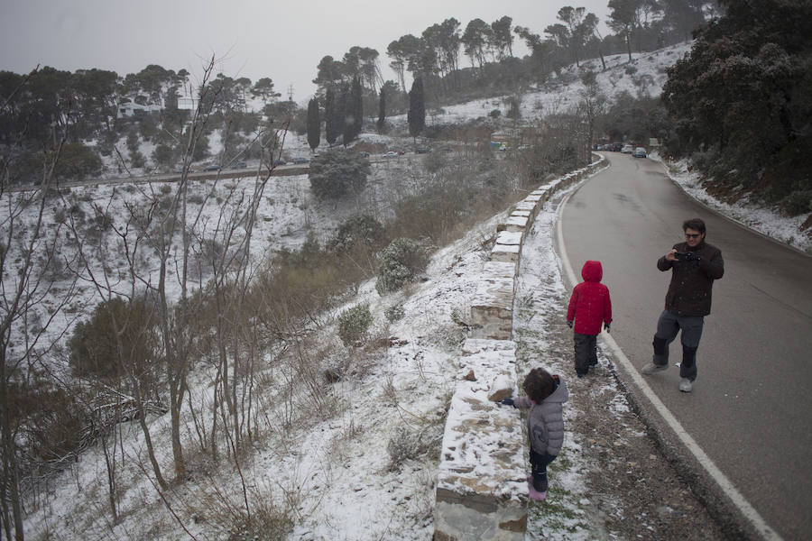 La nieve llega a los Montes de Málaga