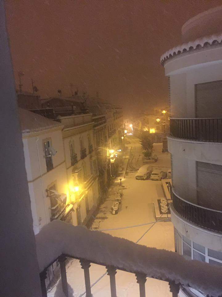 Histórica nevada en Ronda