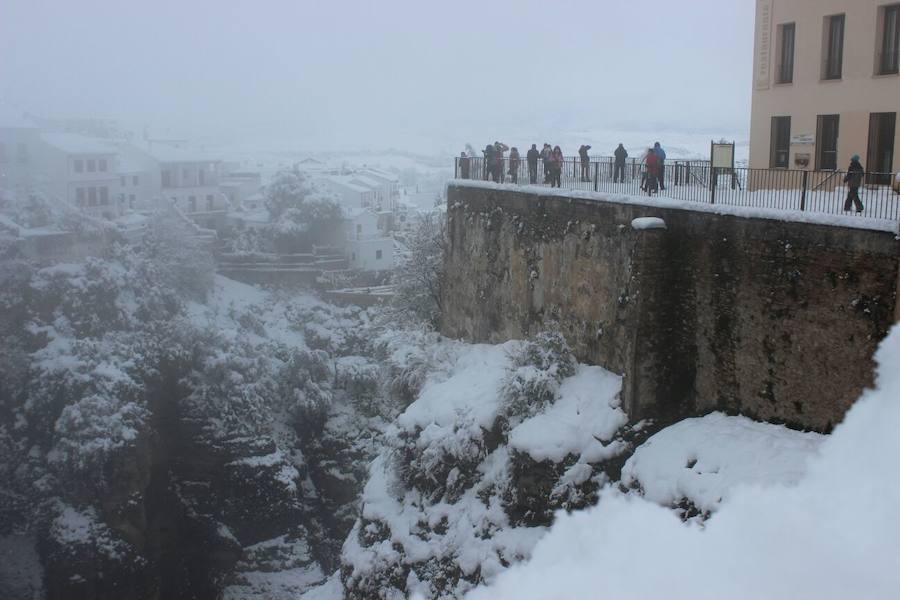 Histórica nevada en Ronda