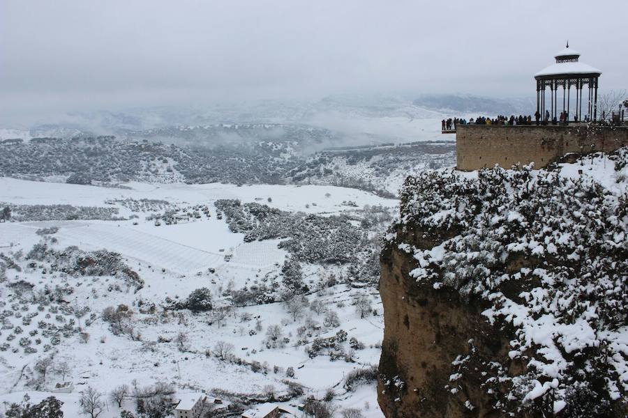 Histórica nevada en Ronda