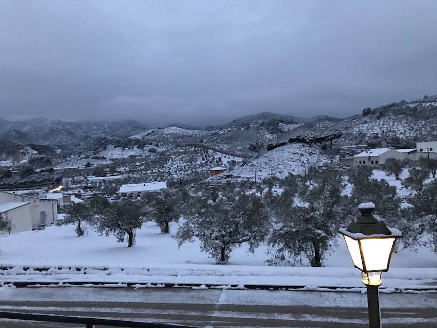 Un manto blanco cubre Yunquera