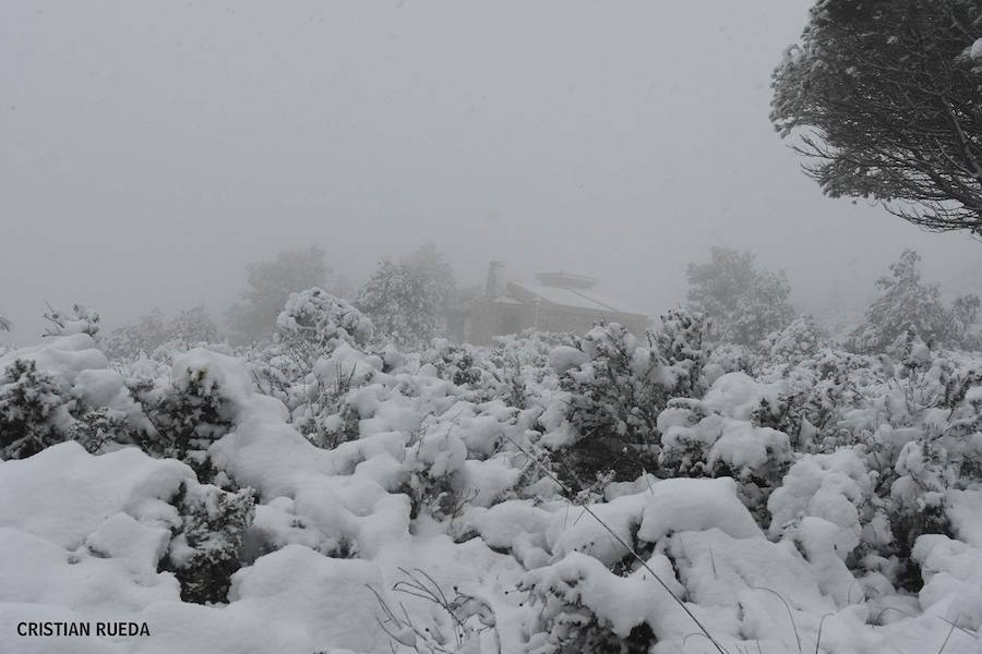 La nieve cubre otros puntos de la provincia, principalmente del interior