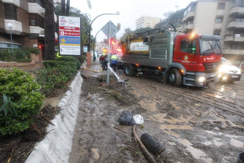 Los efectos de la tromba de lluvia y granizo, en fotos de Fernando González