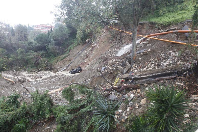 Los efectos de la tromba de lluvia y granizo, en fotos de Fernando González