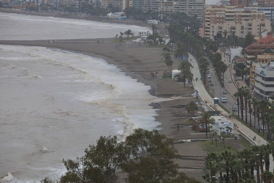 Así ha afectado la tromba de agua a Málaga capital