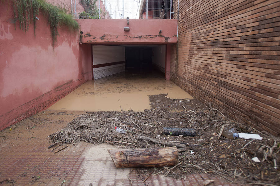 Así ha afectado la tromba de agua a Málaga capital