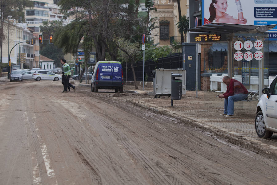 Así ha afectado la tromba de agua a Málaga capital