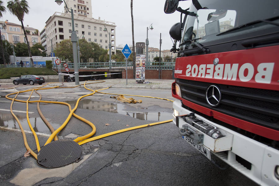 Así ha afectado la tromba de agua a Málaga capital