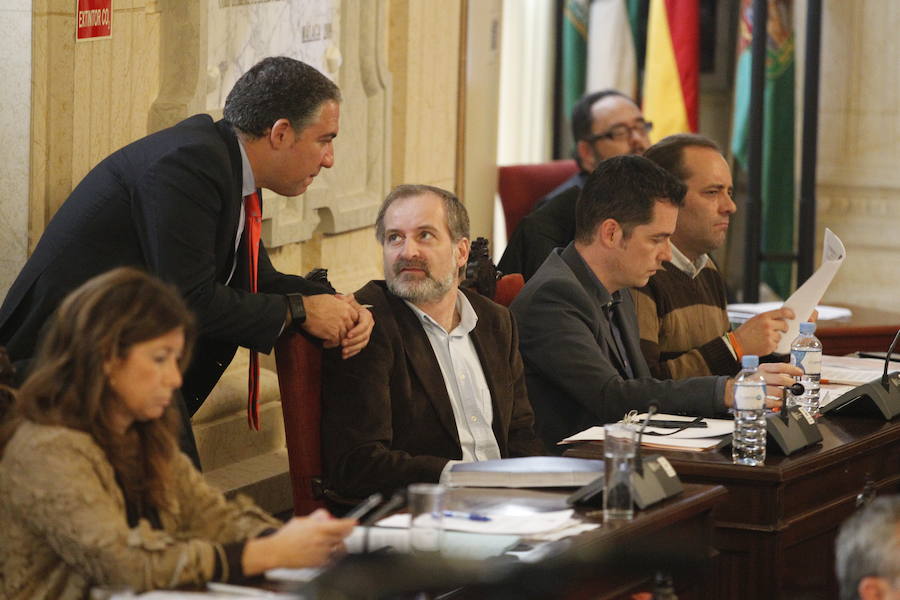 El pleno del Ayuntamiento de Málaga, en imágenes