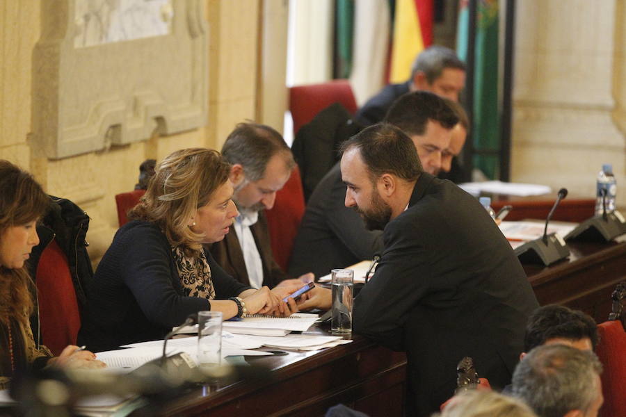 El pleno del Ayuntamiento de Málaga, en imágenes