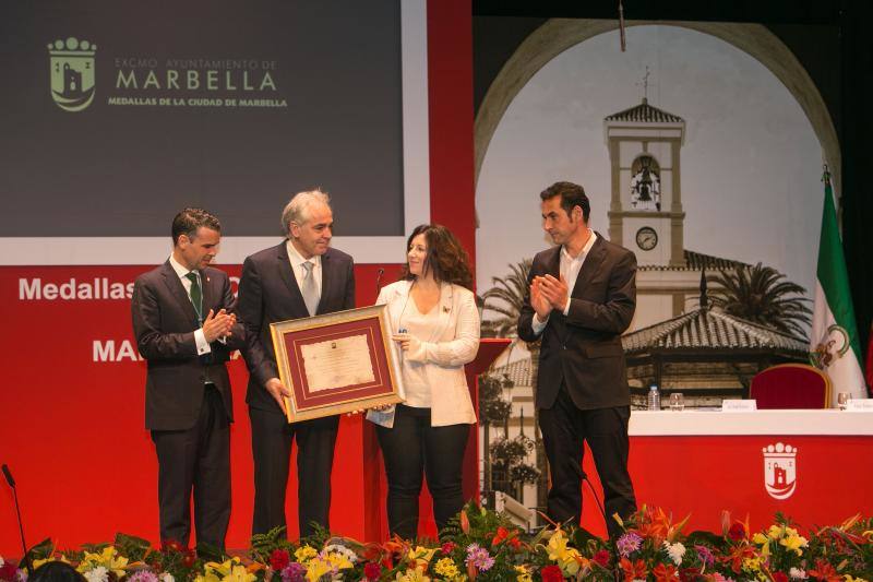 Fotos de la entrega de la Medalla de la Ciudad de Marbella