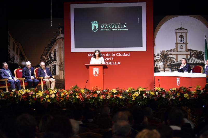 Fotos de la entrega de la Medalla de la Ciudad de Marbella