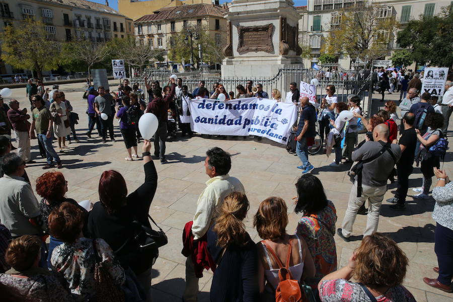 La tercera marcha por la sanidad en Málaga, en imágenes