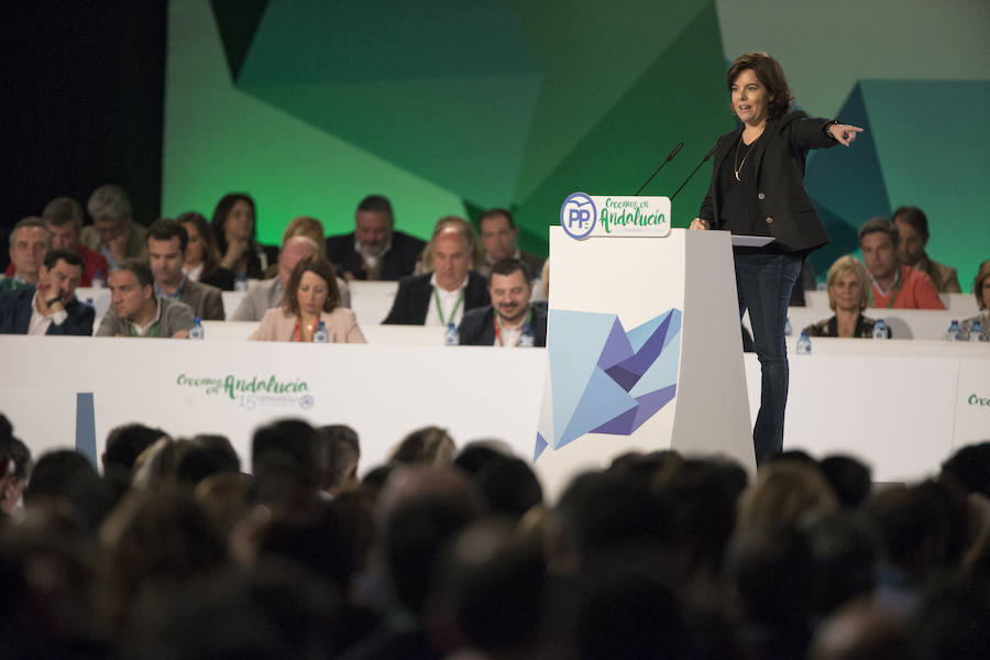 Soraya Sáenz de Santamaría en la segunda jornada del 15 congreso del PP andaluz