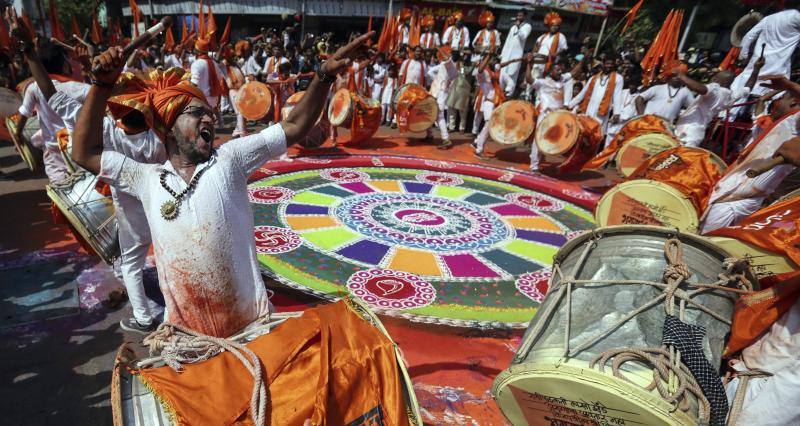 Fotos del festival hindú Gudi Padwa, el Año Nuevo de Maharashtrian