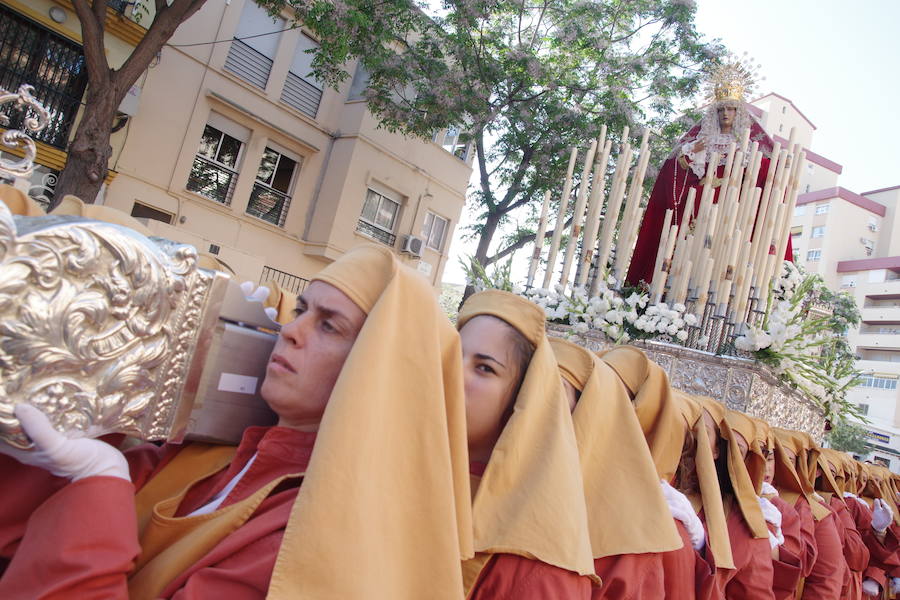 Los traslados del Sábado de Pasión en Málaga, en imágenes