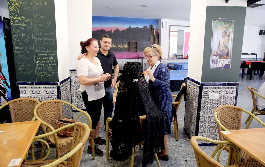 Gitanos, en la Semana Santa de Málaga de 2017