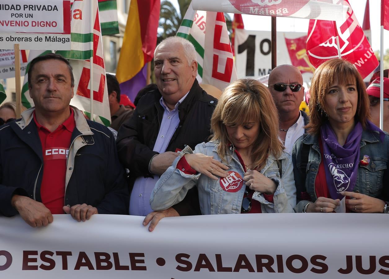 Las mejores fotos de la manifestación del 1 de mayo en Málaga