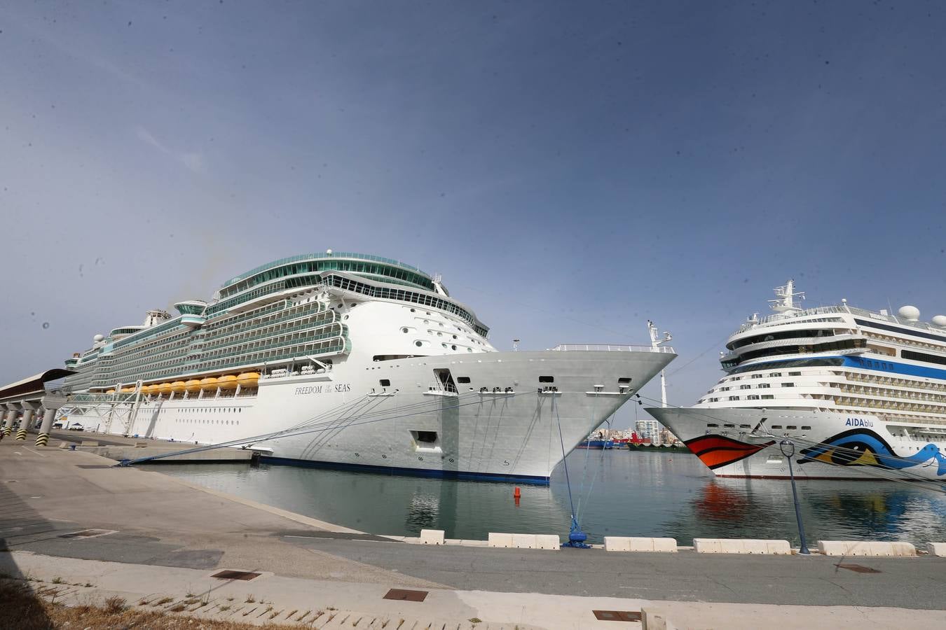 Las mejores imágenes del crucero &#039;Freedom of the seas&#039;, atracado en Málaga