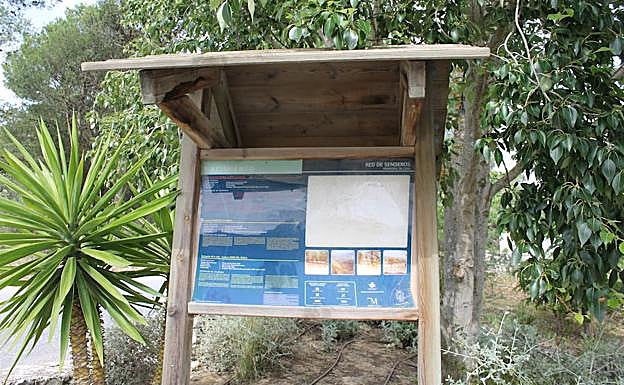 Cartel indicativo en el Nacimiento