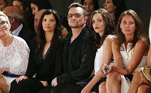 Bono y Jordan Hewson.