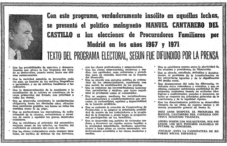 Anuncios electorales de la campaña del 15-J en Málaga