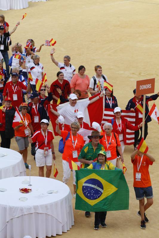 Este domingo han dado comienzo la XXI edición de los Juegos Mundiales de Deportistas Trasplantados 2017 en Málaga, cuya ceremonia de inauguración se ha celebrado en la plaza de toros.