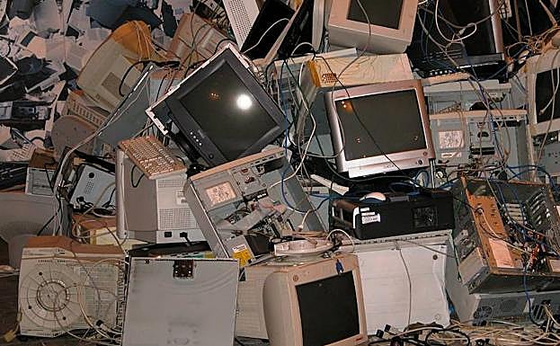Basura electrónica.