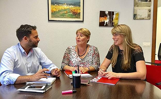 Pérez, Moreno y Martín Palop (arriba), Rodríguez y Trujillo (derecha). 