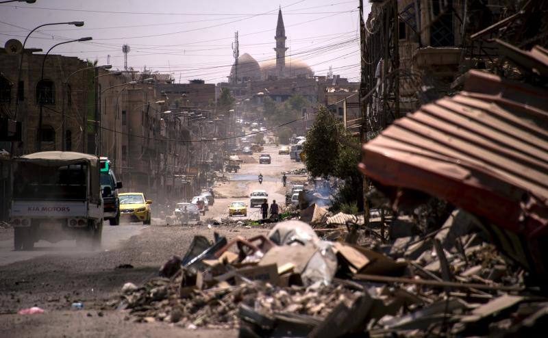 Imágenes de niños en el campamento de ACNUR preparado para los refugiados en Hammam al-Alil 