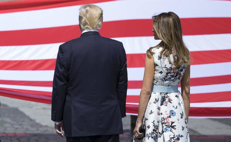 La Fiesta Nacional francesa contó con la asistencia del presidente de los Estados Unidos en conmemoración del centenario de la entrada de Estados Unidos en la Primera Guerra Mundial junto a Francia y al resto de los aliados.