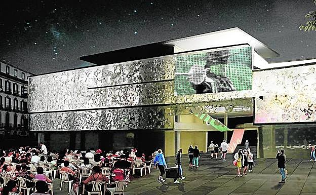 Propuesta del estudio Matos&Castillo, con cine hacia la plaza.