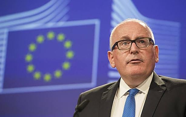 El comisario europeo y vicepresidente primero de la Comisión Europea, Frans Timmermans. 