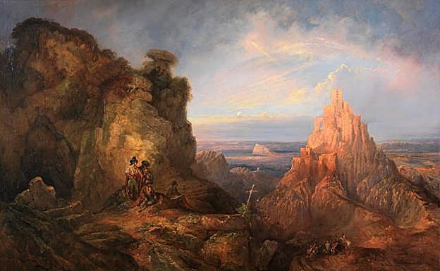 Castillo de Gaucín, obra de Genaro Pérez de Villaamil (Museo del Prado, 1848).