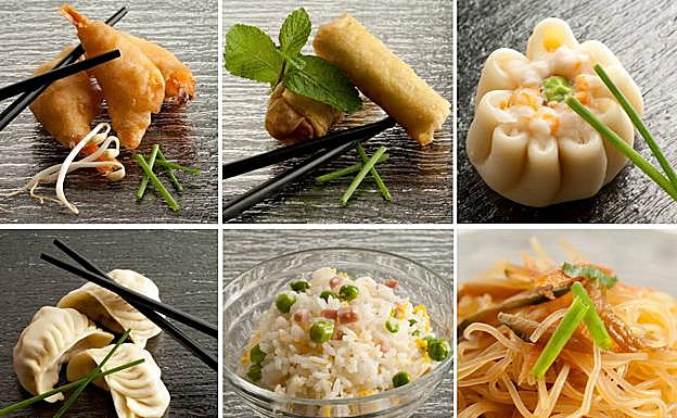 Distintos platos de 'dim sum' cantonés.