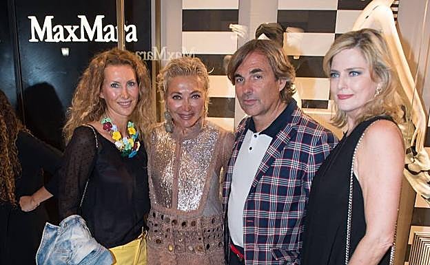 Cristina Cicogna, Simona Gandolfi, Hubertus de Hohenloe y Paola Tholstrup