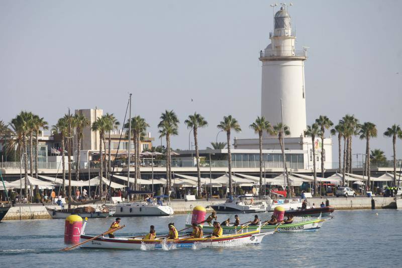 La Araña se hace con el triunfo en la tradicional competición de remo tras ganar la regata celebrada ayer en el puerto de la capital