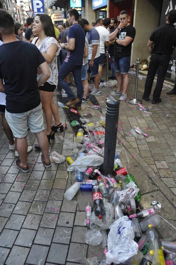 Así quedó el Centro tras la primera jornada de la Feria de Málaga 2017