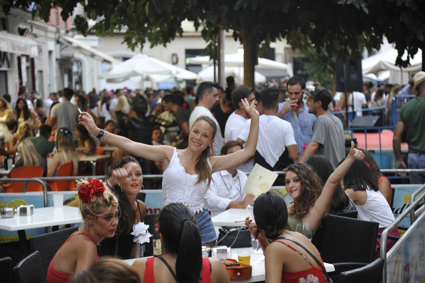 Así quedó el Centro tras la primera jornada de la Feria de Málaga 2017